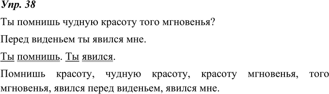 Иллюстрация к решению «ГДЗ по Русскому языку 8 Класс Номер 38 Ладыженская, Тростенцова - Подробные Ответы», 1